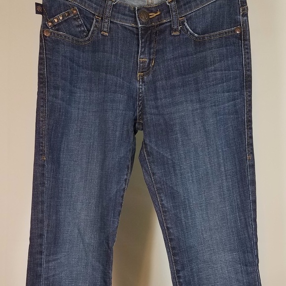 Sadie dark wash studded skinny jeans size 0 - Picture 1 of 8